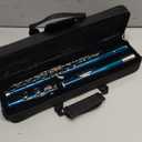 POGOLAB Flutes, Closed Hole C 16 Keys Flute Instrument, Student Flute for Beginner School Orchestra Band, with Cleaning Kit, Carry Bag, Strap, Probe Rod, Gloves (Sky Blue)