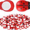 300Pcs Mini Wooden , Self-Adhesive for Craft Scrapbooking Fairy Garden Dollhouse Home Decor