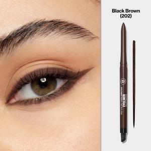 Revlon ColorStay Pencil Waterproof Eyeliner, SmudgeProof, Eye Makeup with BuiltIn Sharpener, 202 Black Brown, 0.01 oz