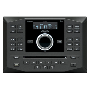 Jensen JWM62A AM|FM|DVD|CD|USB|AUX|App Ready Bluetooth Wallmount Stereo w/ App Control, 3-Speaker Zones / 8 Speaker Output 8X 6 Watt, Receives Bluetooth Audio (A2DP) & Controls (AVRCP) from Devices