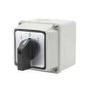 Universal Changeover Selector Switch, with Waterproof Box, 3 Positions 12 Terminals, Power Transfer Switch, LW26-20/3 440V 20A Motor Generators, Rotary Cam Selector
