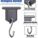 24 Pairs Rv Awning Hooks for Lights Camping Awning Accessory Hangers S Shaped Hooks Set Rv Party Light Hangers for Christmas Party Camping Tent Indoor and Outdoor Supplies (Grey and Silver)