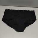 INNERSY Women's Plus Size XL-5XL Cotton Underwear High Waisted Briefs Panties 4-Pack (Black)