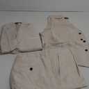 Linen Suit 3 Pieces Vintage Retro Wedding Prom Suits Slim Fit Jacket Blazer Groom Tuxedos (Beige)