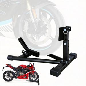 Motorcycle Wheel Chock, 1800LBS Heavy Duty Front Wheel Stand for 15"-22" Tires | Adjustable Motorcycle Trailer Wheel Chock | Steel Front Motorcycle Stand for Trailer Transport & Garage Storage