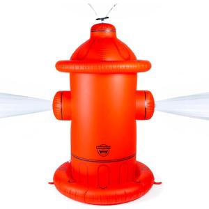 BigMouth Inc. Giant Fire Hydrant Inflatable Sprinkler, Fun Summer Backyard Water Game & Splash Toy for Kids, 6 Feet Tall