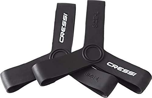 Cressi Fin Keepers - Gives Full Fin Power, No More Lost of Thrust - for Freediving, Snorkeling, Scuba Diving Fins, Small