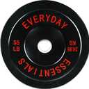 Fitvids 2-Inch Olympic Bumper Plates, Perfect Weight Plate for Weightlifting and Strength Training, Single 55lb Weight