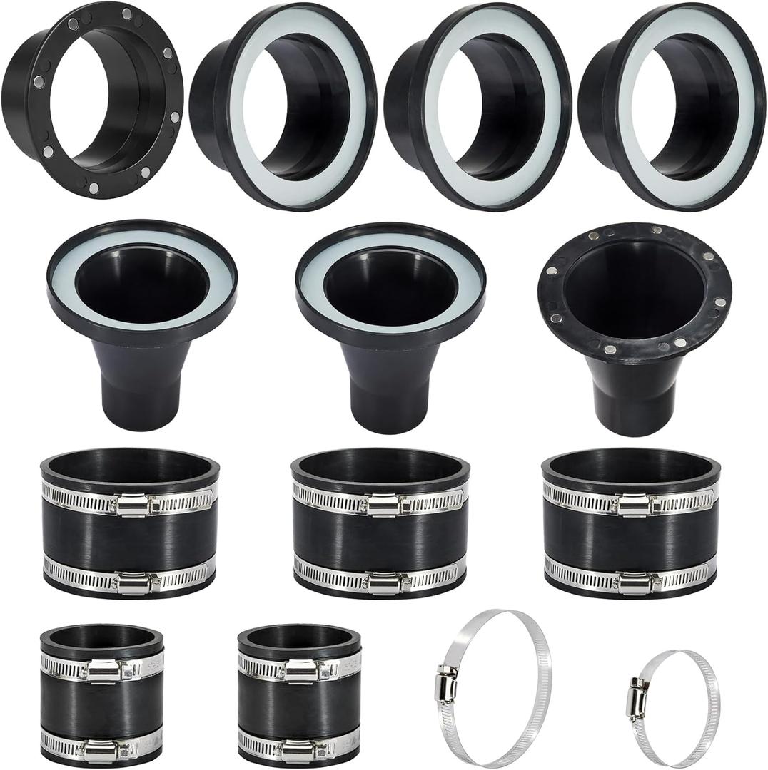 Magnetic Dust Collection Fittings for 4" & 2.5" Dust Collectors Woodwork Shop Vacuum Hose, Two-to-Multi Magnetic Dust Collector System Quickly Connect Hose to Machinery Ports