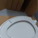 Mayfair Caswell Modern Slow Close Toilet Seat, Durable Plastic Seat, Made in USA, Elongated, White, 4-Pack