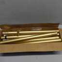 YaFex Curtain Rods 32-118 Inch, Heavy Duty 1 Inch Adjustable Curtain Rod for Windows, Gold Long Window Treatment Rods, Modern Design, Easy Installation