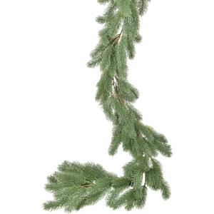 6Ft Christmas Pine Garland, Christmas Greenery Garland Realistic Spruce Artificial Pine Leaves for Holiday Mantel Fireplace Table Centerpiece Decor