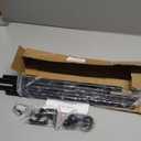 GXOACKJ Curtain Rods for windows 28-78 inch, 5/8 inch Decorative Matte Black Splicing Heavy Duty Metal Curtain Rod set with Brackets