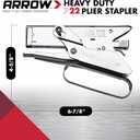 Arrow Fastener P22 Heavy Duty Handheld Plier Stapler for Crafts, Office, and Insulation, Uses 1/4-Inch and 5/16-Inch Staples