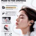 Ultra Open Ear Earbuds, Clip On Wireless Headphones with Open Ear Comfort, Black