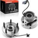 A-Premium 2 x Front Wheel Bearing and Hub Assembly with ABS & 5-Lug Compatible with Chevrolet HHR 06-11, Cobalt 05-10, Pontiac G5 07-09, Pursuit 05-06, Saturn Ion 03-07