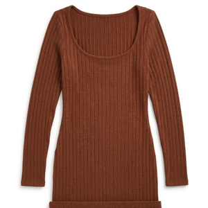 Women's Long Sleeve Dress Autumn Casual Basic Slim Fit Knit Sweater Top Comfortable Stylish, Small
