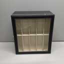 AUTOARK Leather 24 Piece Eyeglasses Storage and Sunglass Glasses Display Drawer Lockable Case Organizer,Black,AW-095