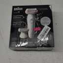 Braun Epilator Silk-pil 9, Hair Removal Device, Women Shaver & Trimmer, Pivoting Head, Wet and Dry Epilator, Includes Shaver Head and Trimmer Comb, SES9-030 Flamingo