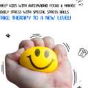 50 Pack 2, 5 inch Smile Face Stress Balls Bulk