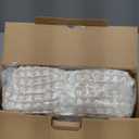 Amlie Home Waffle Chenille Throw Blanket for Couch, Pineapple Stitch Knit Soft Cozy Knit Blanket Decorative Throw for Sofa, Chair, 50"x60", Beige&Ivory