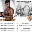 Twister Arm Trainer for Men, Adjustable Chest Workout Equipment, Mr Sculpt Gorilla Bar, Flexbar Arm & Forearm Strength Trainer for Home Gym Muscle Building