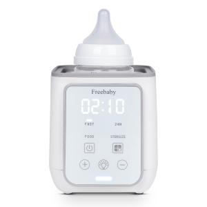 Freebaby Bottle Warmer, Fast Baby Bottle Warmer for Breast Milk & Formula, Accurate Temperature Control, Milk Warmer for All Bottles, Easy to use, 24H Keep, Thawing, Sterilizing & Food Heating, Gray
