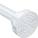 Black Shower Curtain Rod 31 to 80 Inch,1 Inch Diameter Adjustable Spring Tension Stainless Steel Telescoping Rod,Easy Install,No Rust