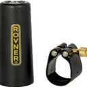 Rovner Ligature & Plastic Cap for Alto Standard Saxophone - Dark Ligature for Hard Rubber Mouthpiece (1RL)