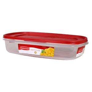 Rubbermaid 1777163 24 Cup Rectangle Easy Find Lid Food Storage Container