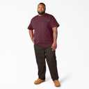 Dickies Men's Big & Tall Heavyweight Crew Neck Short Sleeve Tee Big-Tall (Red, L)