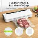 Vacuum Sealer Machine, Meat Vacuum Sealer for Food with Multiple Modes for Dry & Moist Food, Compact Vacuum Sealing System