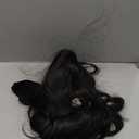 FESHFEN Long Wigs with Bangs, Synthetic Natural Looking Layered Straight Hair Wig for Women Daily Party Use 18 inch, Natural Black