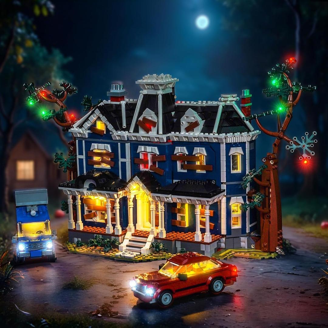 LocoLee Light kit Compatible with Lego Stranger Things The Creel House 11370 - No Model Only Lights, LED Lighting Accessories Compatible with Lego 11370 Creel House (Standard Version)