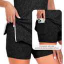 FKEEP Women's Tennis Golf Dress Outfits Athletic Workout Dress with Shorts and Pocket Sport Dresses (S)