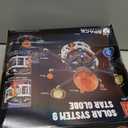 Solar System Building Set with Light, Rotatable STEM Educational Toys with 8 Planets, Electric Manual Mode Spinning Space Toys for Astronomy Learning, Gift for Boys Girls Age 6-12(1282pcs)