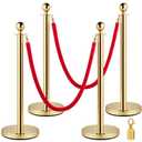 VEVOR Crowd Control Stanchion Red Rope