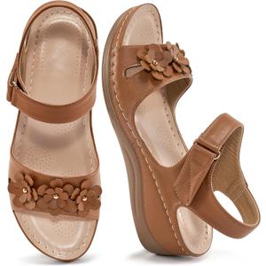 FUDYNMALC Sandals for Women Dressy Wedge: Comfortable Summer Shoes 2025 Walking Platform Footwear for Beach Vacation