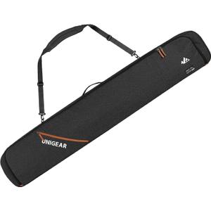 Unigear Snowboard Ski Bag for Air Travel, Reinforced Double Padded Snowboard Bag with EPE Dense, Water-Resistant and Durable up to 175cm Ski Snowboard Travel Bags for Flying