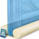 OSAMEDA Door Draft Stopper 36 Inch Adjustable Under Door Sweep, Noise Blocker & Gap Filler for Bottom of Doors, Blocks Draft & Breeze for Improved Insulation, Beige