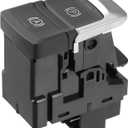 Electric Parking Brake Control Switch Compatible for Audi Q3 2015-2018, Durable ABS Plastic Black Front Hand Brake Button Parking Switch