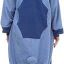 Adult Stich costume Onesie Animal Pajamas Halloween Cosplay Costumes Sleepwear Homewear Party Wear (Blue)