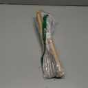 E-far Silicone Cooking Utensils Set, 5-Piece Kitchen Utensils Set with Wooden Handle for Cooking, Silicone Kitchen Nonstick Tools Spatula Turner Slotted Spoons, Nontoxic & Heat Resistant-Khaki