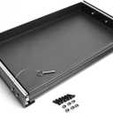 Heavy Duty Steel Sliding Battery Tray,Generator Slide Out Tray for RV, Universal RV Storage Rack for Tools and Outdoor Gear (24"x24"x2.7")