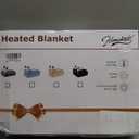 Homemate Heated Electric Blanket King Size - 100"x90" Heating Bed Blanket Throw with 10 Heating Levels&8 Hours Auto Off, Fast Heating Over-Heated Protection Ultra Soft Flannel ETL Certified, Grey