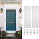 uxcell 2pcs Door Kick Plate, 10 x 30 Inches Anodized Aluminum Kick Plate Door Plate, 1.5mm (1/16 Inch) Thickness, for Exterior Front Door or Back Door, Silver