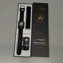 MorePro Health Fitness Tracker with Blood oxy-gen Monitor and 24/7 Heart Rate and Blood Pressure, Sleep Monitor, 120+ Sport Modes Waterproof Fitness Watch for Women Men Android iOS, Black