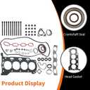 HS26515PT-1 Head Gasket Set With Bolts Compatible with Prius CT200h