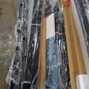 Seventable Full Size Bed Frame with Charging Station & LED Lights, Upholstered Headboard with Storage Shelves, Metal Platform with Under Bed Storage, No Box Spring Needed, Easy Assembly, Dark Grey