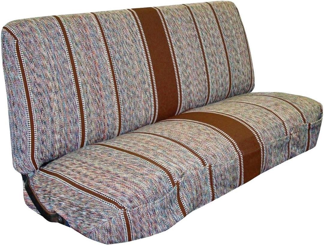 West Coast Auto Universal Baja Saddle Blanket Bench Full Size Seat Cover Fits Ford, Chevrolet, Dodge, and Full Size Pickup Trucks (Brown)
